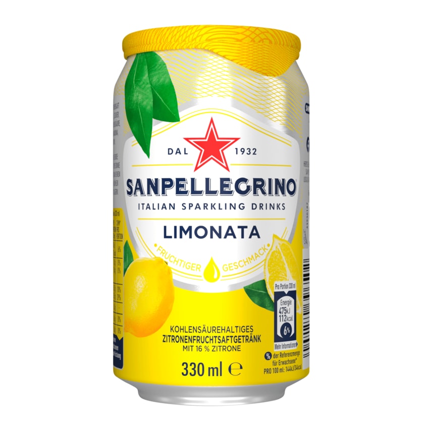 San Pellegrino Limonade Zitrone 0,33l
